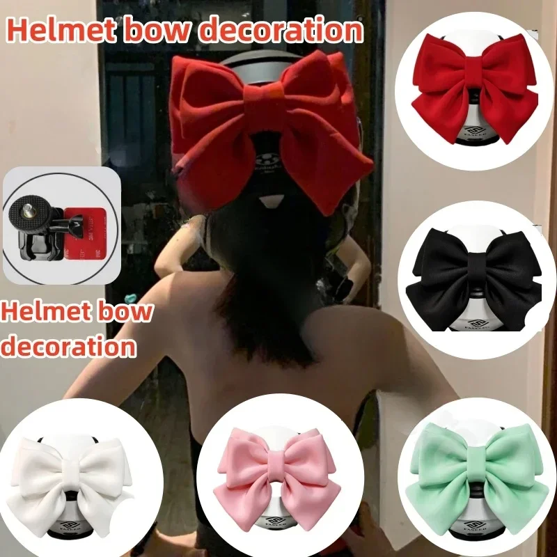 

‌ Accesorios coloridos para casco con lazo: decoración de cinta ajustable para cascos de esquí, patín y bicicleta
