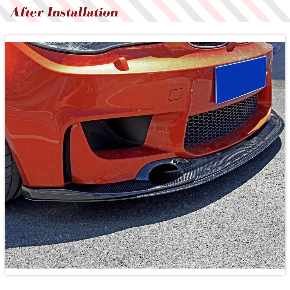 Car Front Bumper Lip Spoiler Splitters for BMW 1 Series E82 M 1M Base 1M Coupe 2-Door 2012UP Car Body Kits Carbon Fiber / FRP