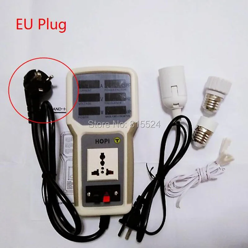 EU/AU/UK/US Plug HP-9800 Handheld Power Monitor Energy Meter Analyzer HP9800 20A LED Saving Lamps Tester  Socket Power Meter