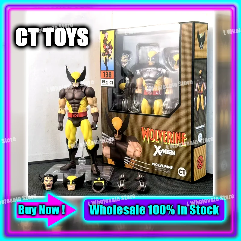 In Stock Ct Toys Wolverine Mafex 138 Figure 096 Brown Comic Ver X-Men Anime Action Figure Figurine Model Customized Gifts Toys