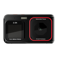 Ap-Kids Mini Digital Camera 2.5K HD 72MP Dual Screen High-Definition Pixel Camera 16X Zoom Monocular Cameras with MP3