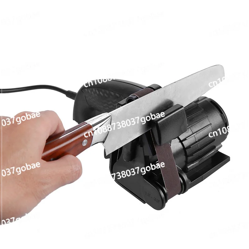 Household hand-held automatic electric knife sharpener, suitable for a variety of knives, adjustable speed angle