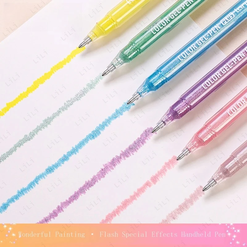 Student Specific Drawing Flash Pen Large Capacity Flash Special Effects Color Neutral Note Taking Key Flash Pen