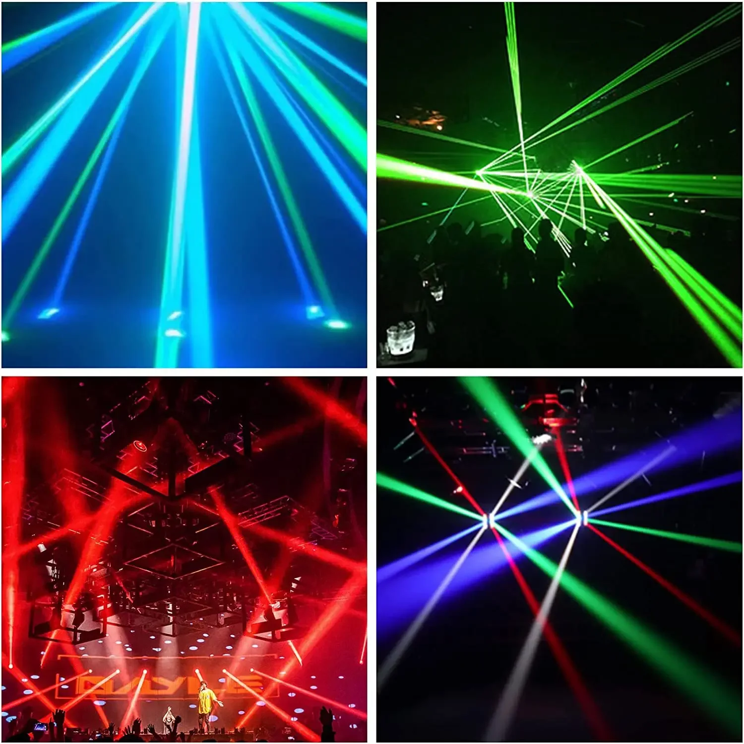 Imagem -04 - Mini Led Spider Blinding Light para Disco Bar Iluminação de Palco com Moving Head Beam Rgbw Controlador Dmx512 Laser Party Lights 8x3w