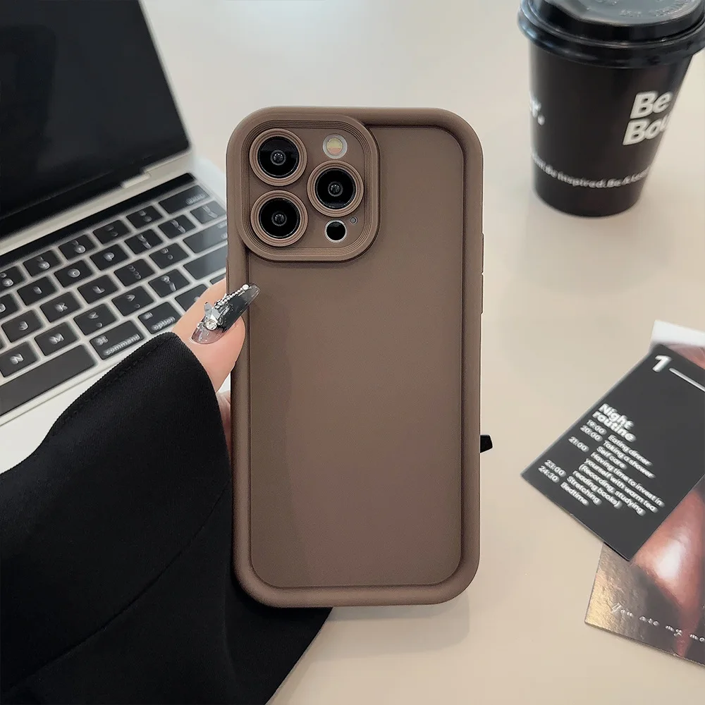 Coffee Case For Vivo S18 Pro Funda S16E S17T V20 V27 V29E Y16 Y17S Y20 Y91 Y93 Y35 Y36 Y21 Y22 Y30 Y51 Soft TPU Bumper Covers