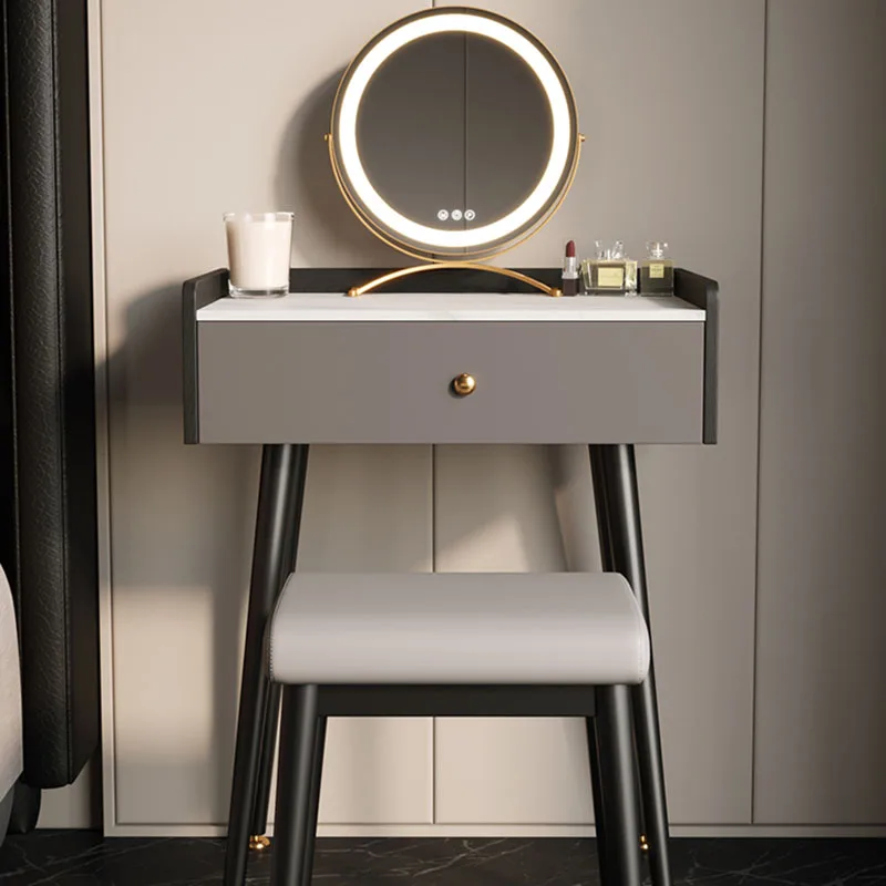 Modern Dressing Table Light Storage Desings Luxury Side Dressing Table Mirror Drawers Coiffeuse De Chambre Furniture For Bedroom