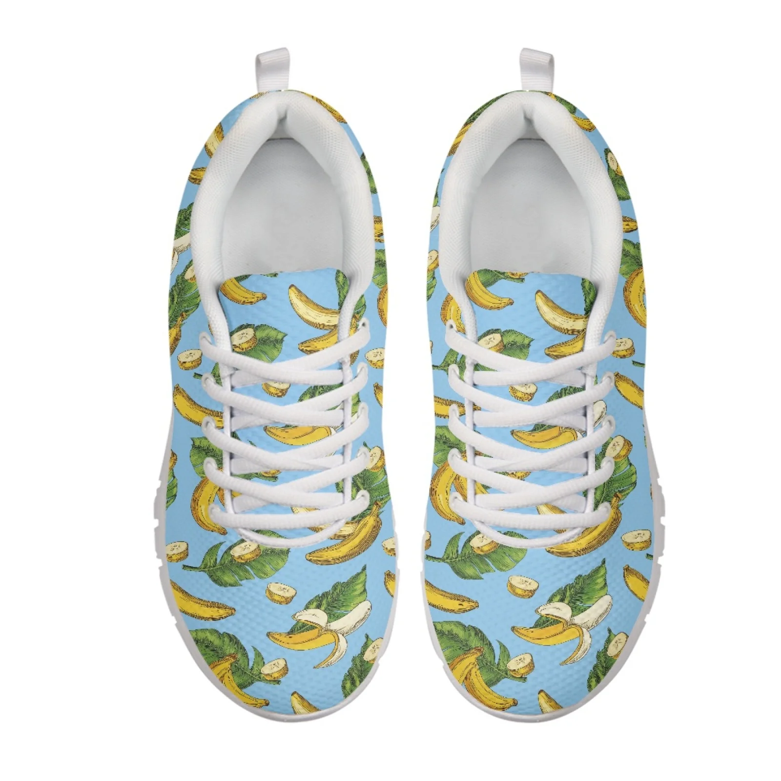 Coloranimal Ice Cream Cherries Mens Athletic Trainers Lace Up Low Top Women Running Shoes for Outdoor