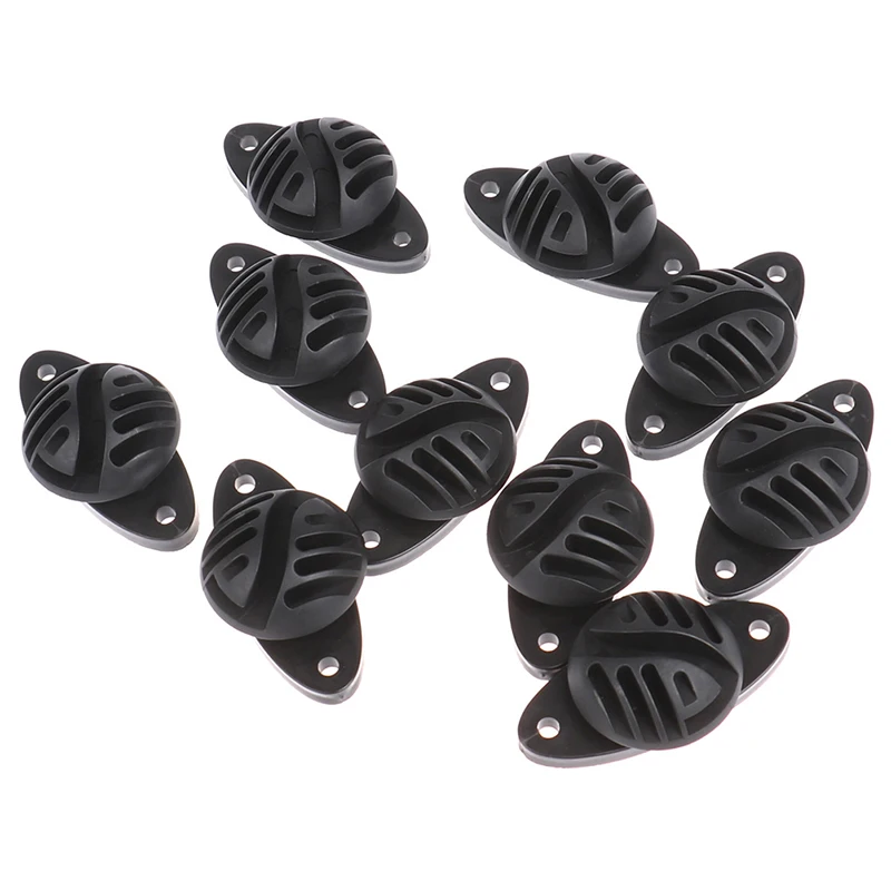 Anneau de crochet à vis pour clôture électrique, isolant en plastique, alliage d'infraction, 10 pièces/lot