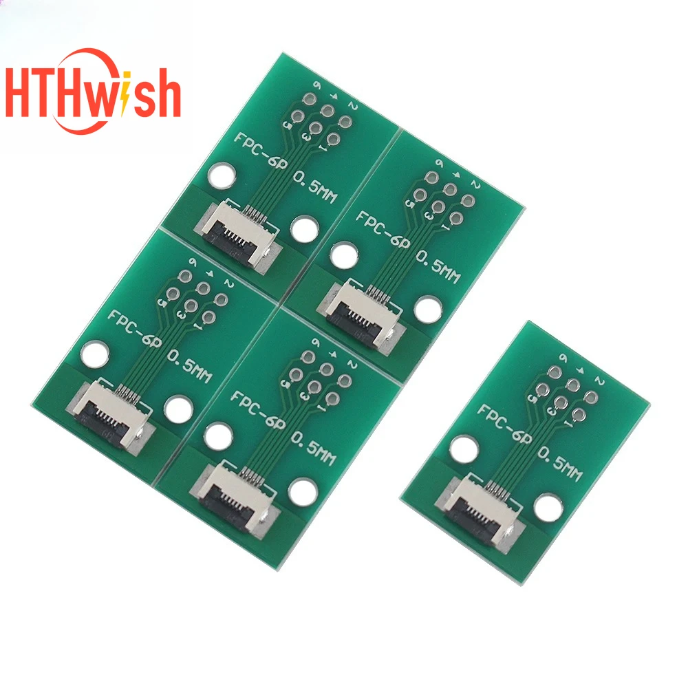Adapter SMT do płytki PCB 2.54mm 6P 8P 10P 12P 20P FPC FFC, lutowany, z 0.5 pozycjami, raster 2.54mm, 6Pin 8Pin 10Pin 12Pin 20Pin