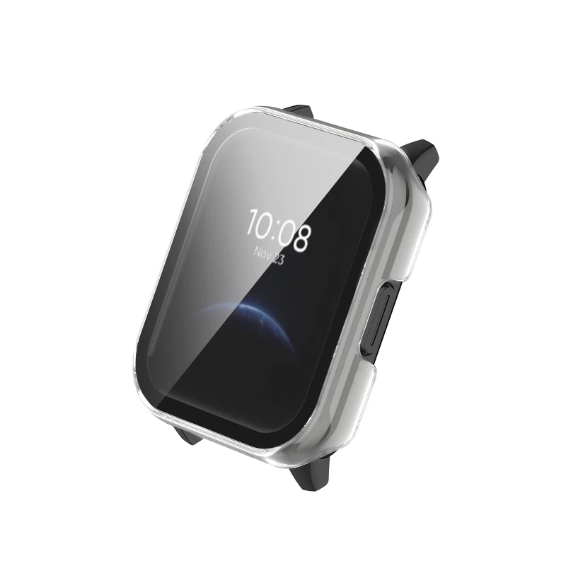 Protective Hard for Case for RealmeWatch 2 for Smart Watch Scratch-resist Shock Frame Full Coverage One-piece Bumpe