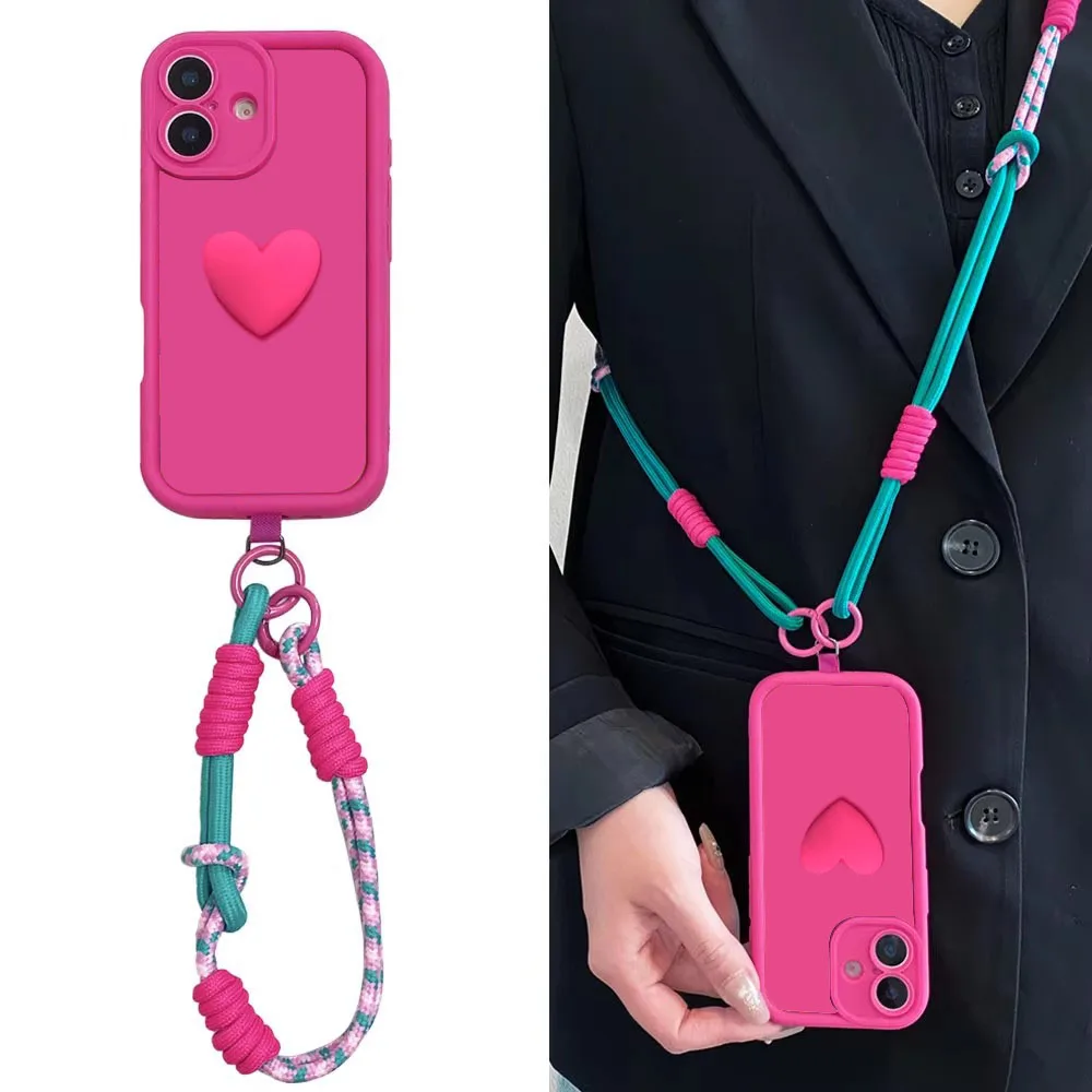 Crossbody الحبل شريط للرسغ الحال بالنسبة لسامسونج غالاكسي A51 A71 4G A21s A31 A03S 2019 للصدمات لينة سيليكون الغطاء الخلفي A 51 71