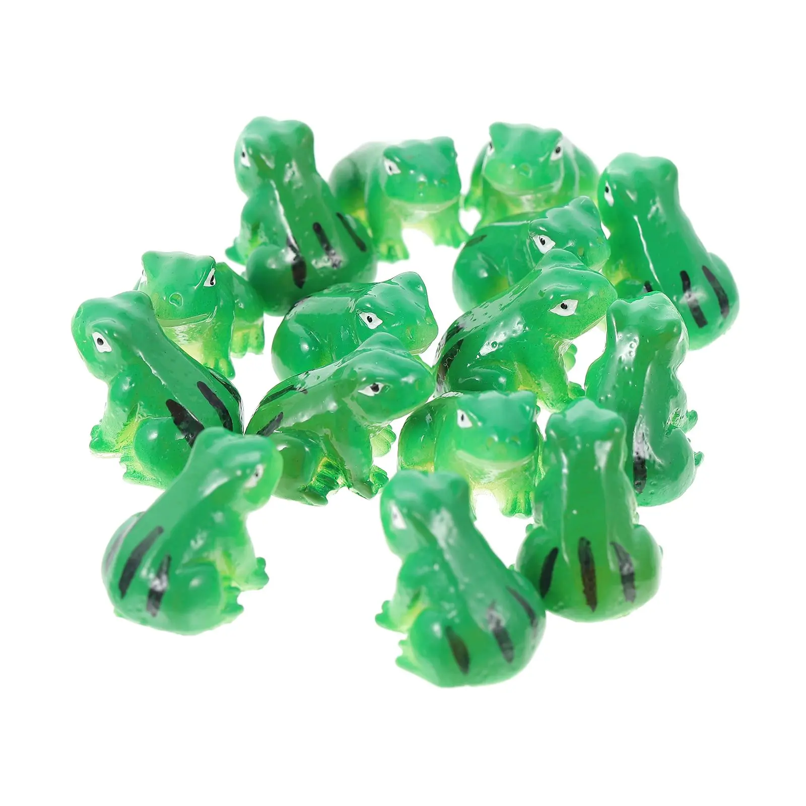 

15 Pcs Frog Ornament Decorations for Home Figurine Resin Frogs Container Lovely Adorable Decorative