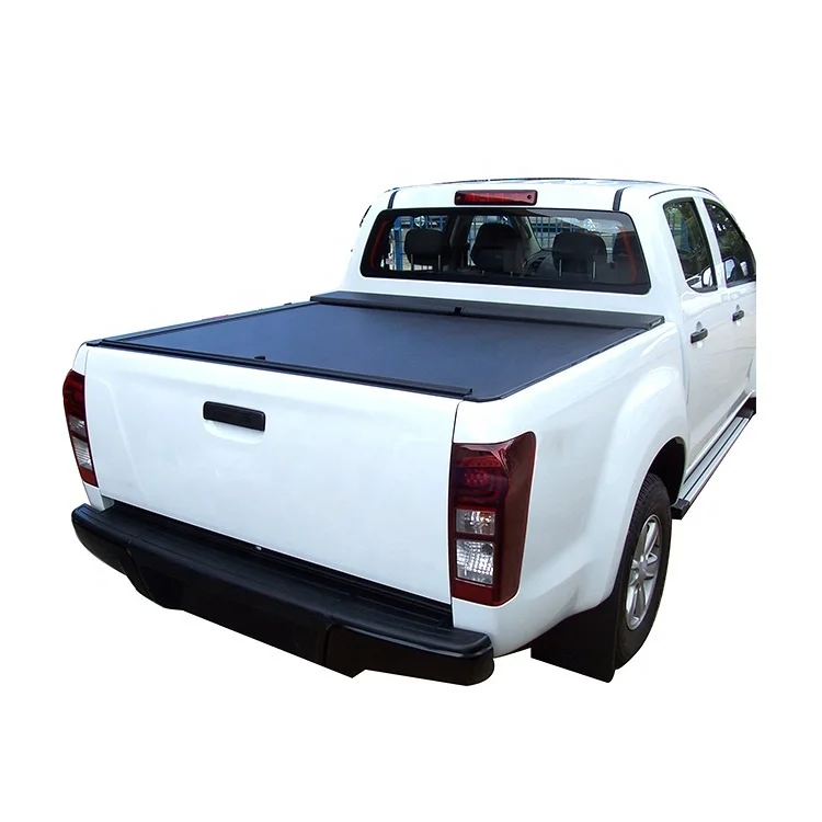 Chinese Manufacture Retractable Tonneau Cover Pickup Truck Bed Cover Roller Lid For 2015 Dmax