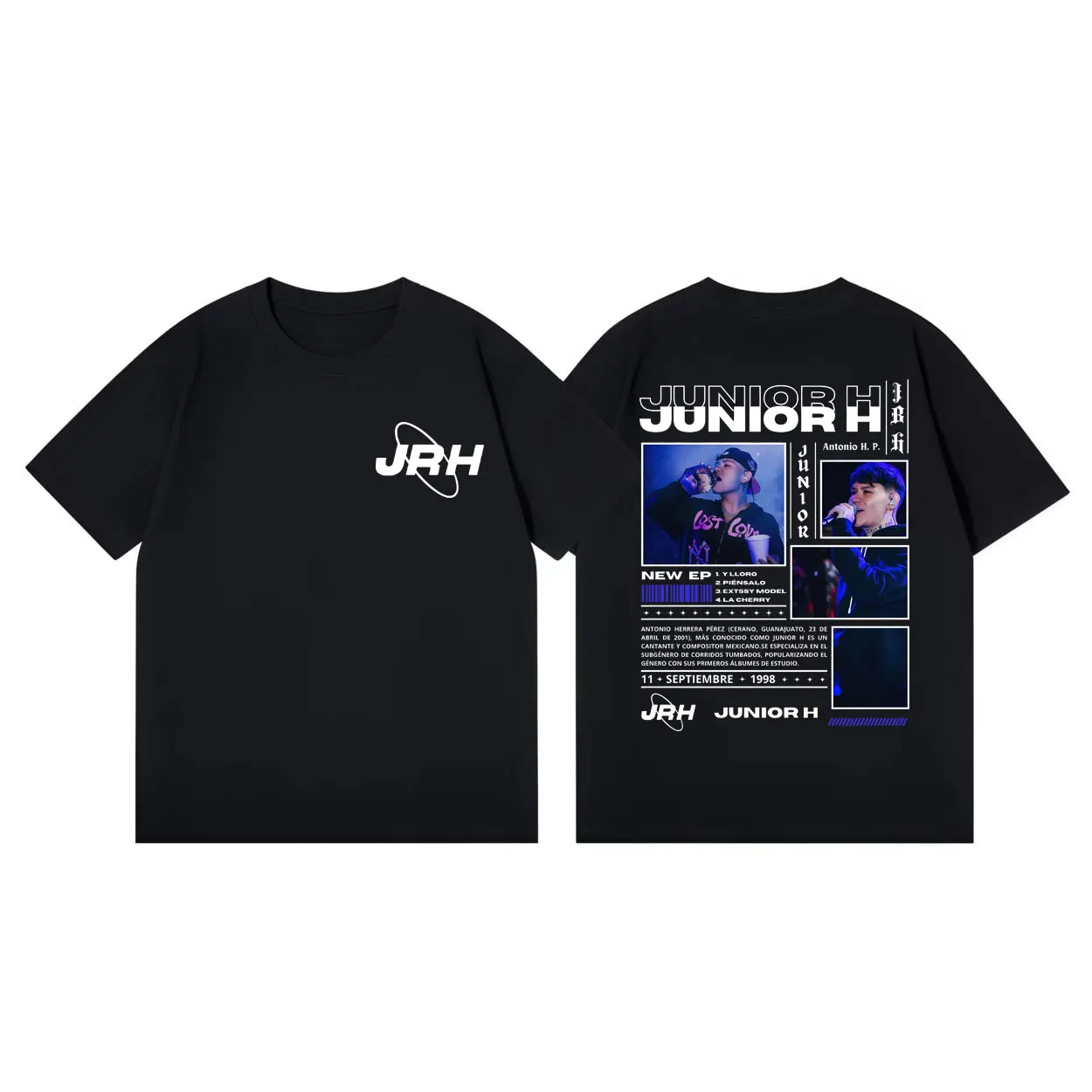 

Singer Junior H Graphic T Shirt Men Women Clothing High Quality Fashion T-shirts Summer Casual Loose Cotton Short Sleeve T-shirt