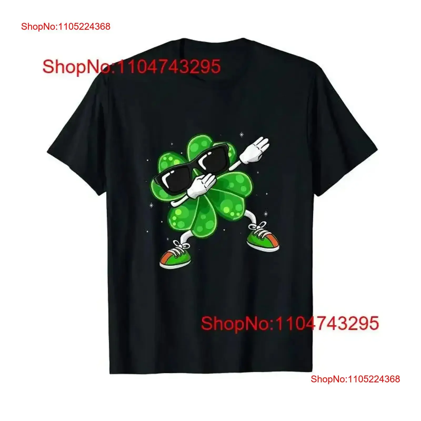 Trending Dabbing Shamrock T Shirt St Patricks Day Kids Boys Women vintage Washed streetwear Stylish fashion Versatile  vintage