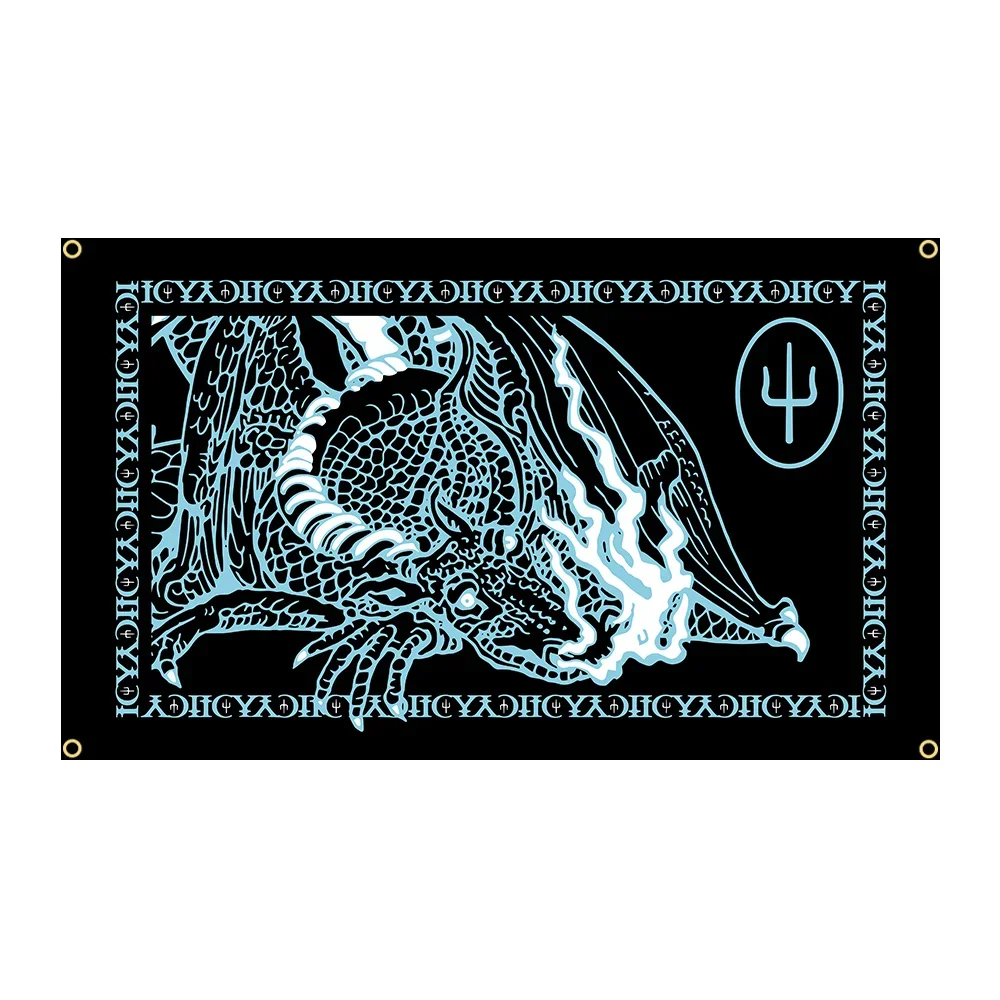 90x150cm Twenty One Pilots Scaled And Icy Rock Flag Tapestry Wall Hanging Modern Music Art banner Vintage Blanket