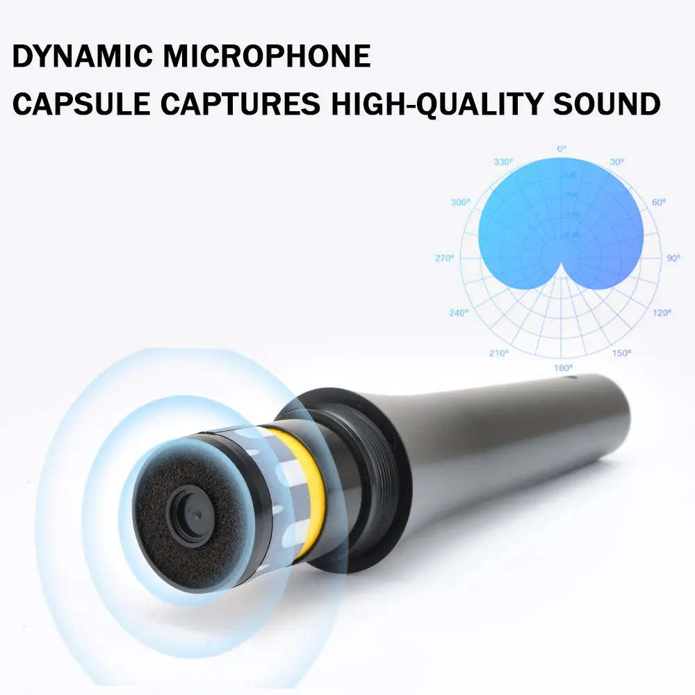 Heart shaped dynamic microphone 58A, handheld vocal microphone, suitable for stage performances/karaoke/church/B-box