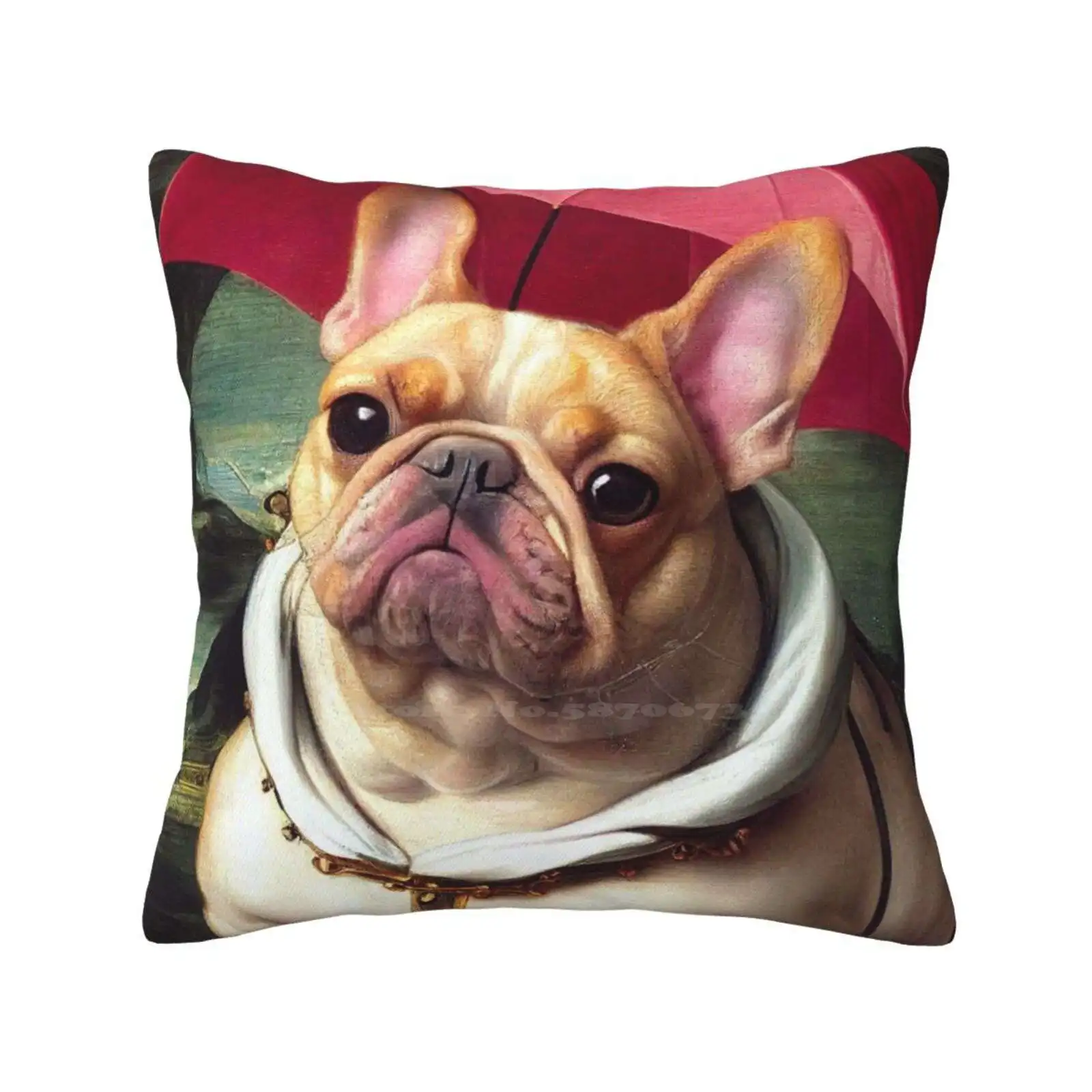 Frenchie Under The Rain Soft Comfortable Pillowcase Frenchie Bulldog Francese Bouledogue Cane Cute Beautiful Renaissance