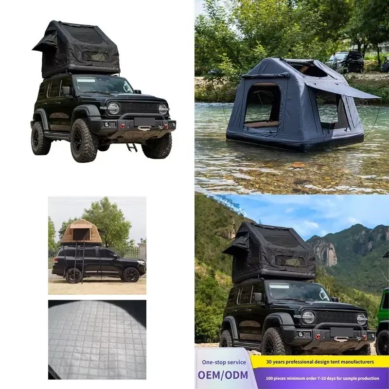 Low Minimum Order Quantity Camping square Foldable pop up Car Tent for off Road 2 Person Foldable Dextar ultra Light Roof