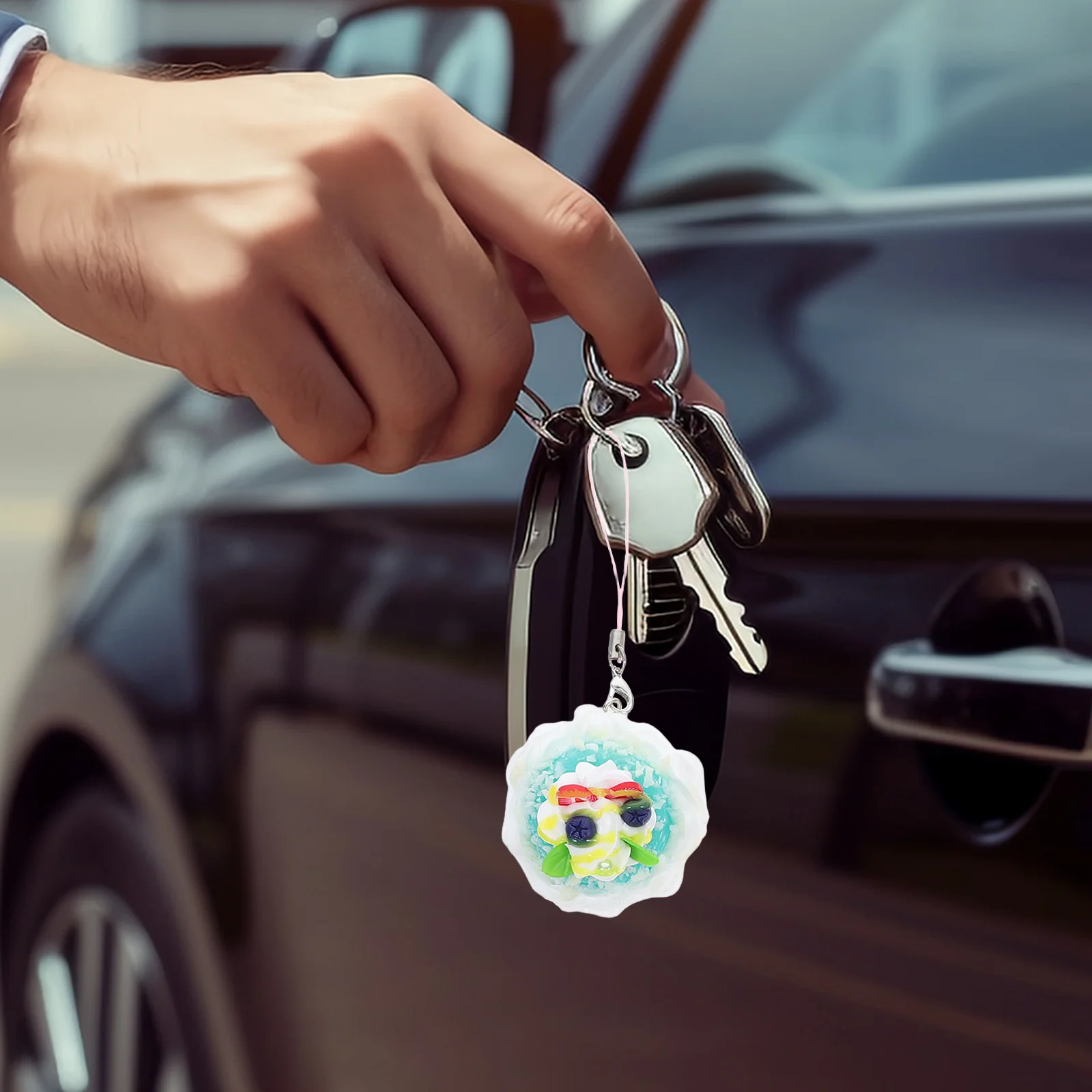 

6pcs Mini Cake Pendant Realistic Artificial Dessert Decorative Fake Cakes For Home Staging Props Photography Cake Models