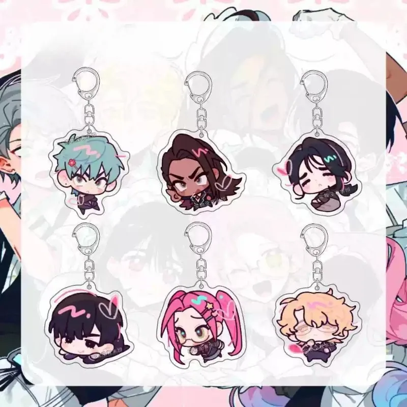 Acrylic Keychains Popular Anime Music Creativity Pendant Luka Hyuna Ivan Peripheral Q-version Figure Accessories Collection Gift