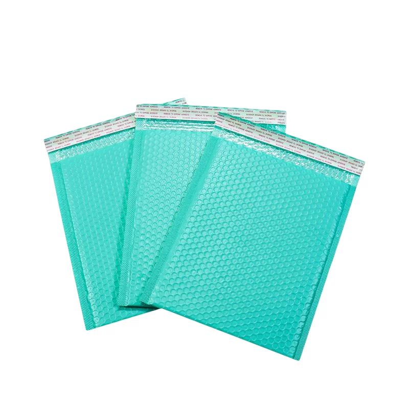 Pacakging Zakken Voor Kleine Bussines Kleding Clear Geschenken Waterdichte Droge Verpakking Zak 10Pcs Buble Envelop Groen Teal Verzending Mailer