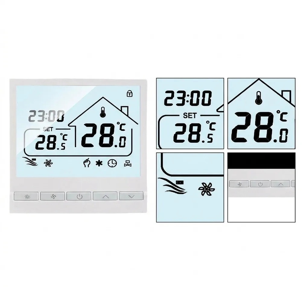 Thermostat with WiFi Function for Central Air Conditioning and Underfloor Heating Compatibility Temperature Range 0-50C