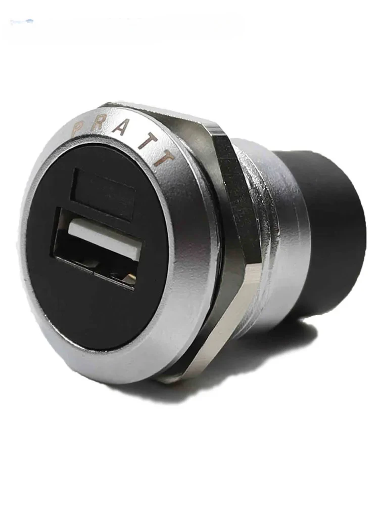 

5pcs USB 2.0 plug data waterproof connector USB 3.0 female industrial opening 24mm charging cable car