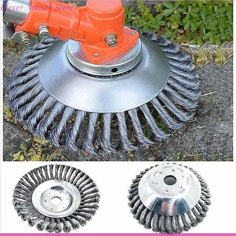 

E06B 1Set 6/8-inch Lawn Mower Brush Cutter for Head with Wire Trimmer Blade for Weeding Weed Eater for Head Rust Removal