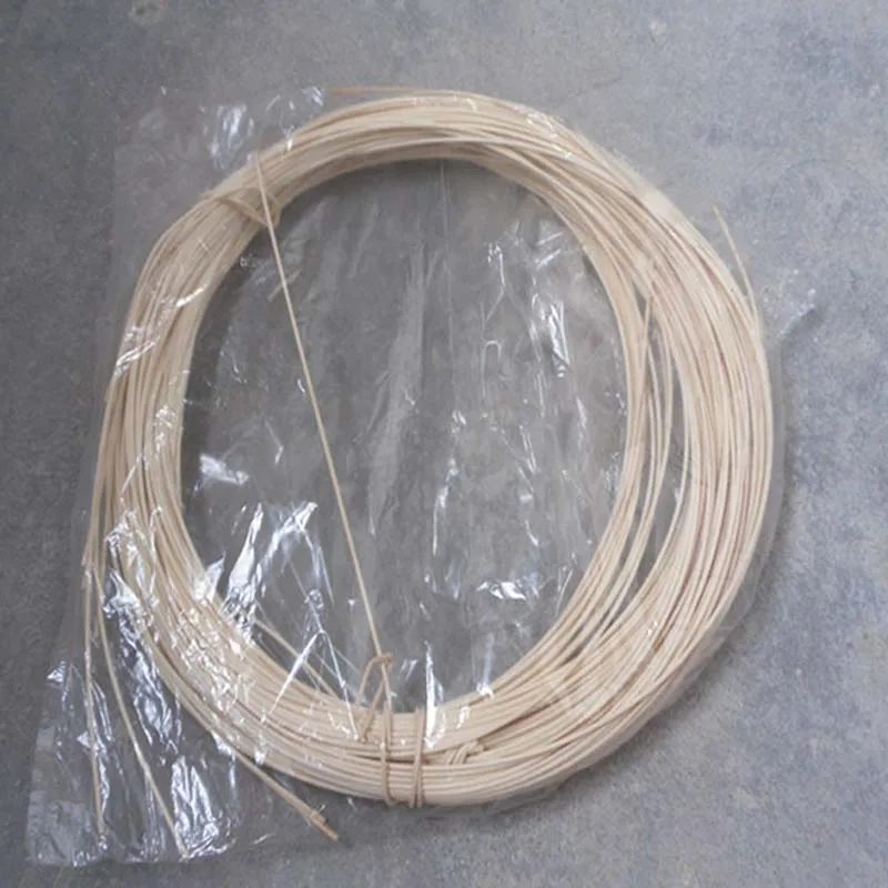 10 Meters Round Diameter Indonesian Natural Rattan Core Cane Stick Home Furniture Chair Weaving Material 1.2mm 1.5mm 2.5mm