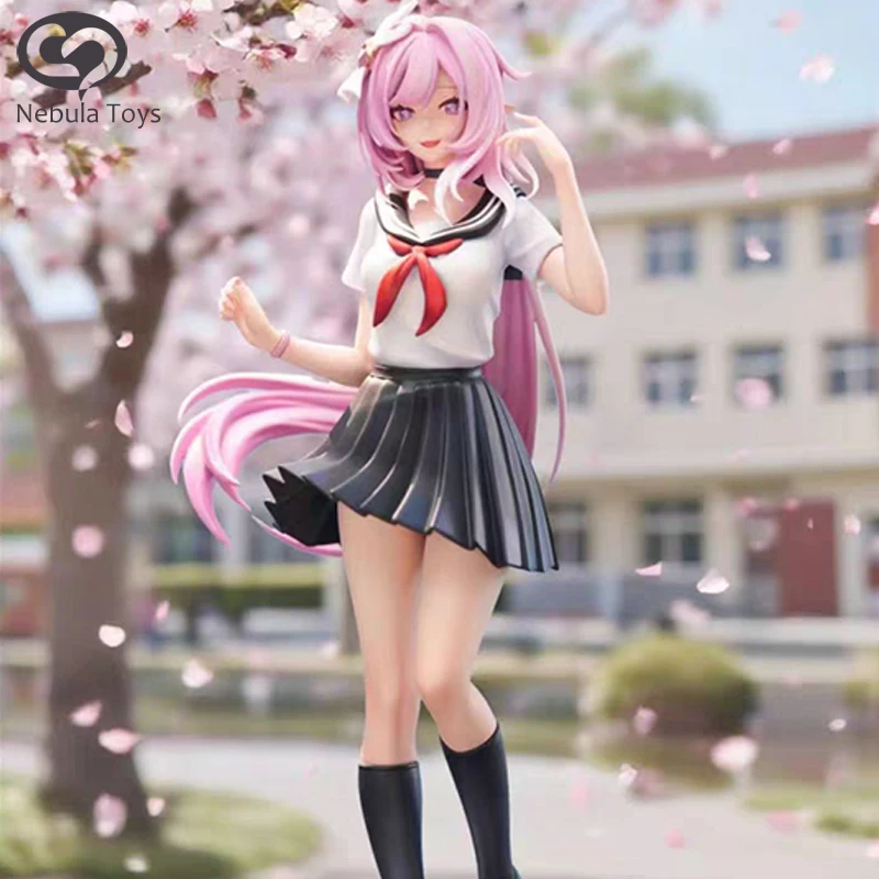 

New Honkai Impact 3 Figures Elysia Figure School Uniform Elysia Anime Figurine Pvc Model Doll Desk Ornament Statue Toys Gifts