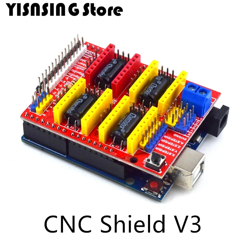 New CNC Shield V4 shield v3 Engraving Machine / 3D Printer / A4988 Driver Expansion Board for arduino Diy Kit