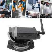 Precision Vise Machine ​Precision Machining 360 Degrees Rotate For Drills and Milling Machines 100mm Turntable Degree Scaling