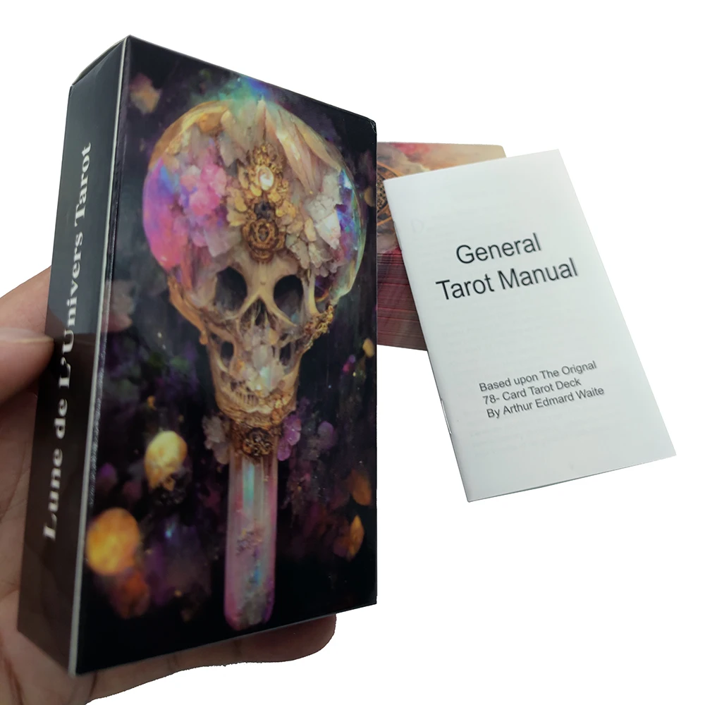 12x7CM  beautiful Tarot decks ever come Each card is a colorful work of art with Guide Book Divination