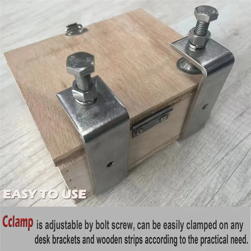 A44F-Clamp Heavy Duty Clamp Metal C Clamp Woodworking C-Clamp With Wide Jaw Opening (130MM),2PCS