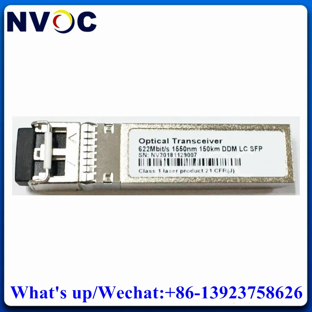 

622M,1550nm,150KM,DDM,Dual Fiber,Single Mode,LC SFP Transceiver Module