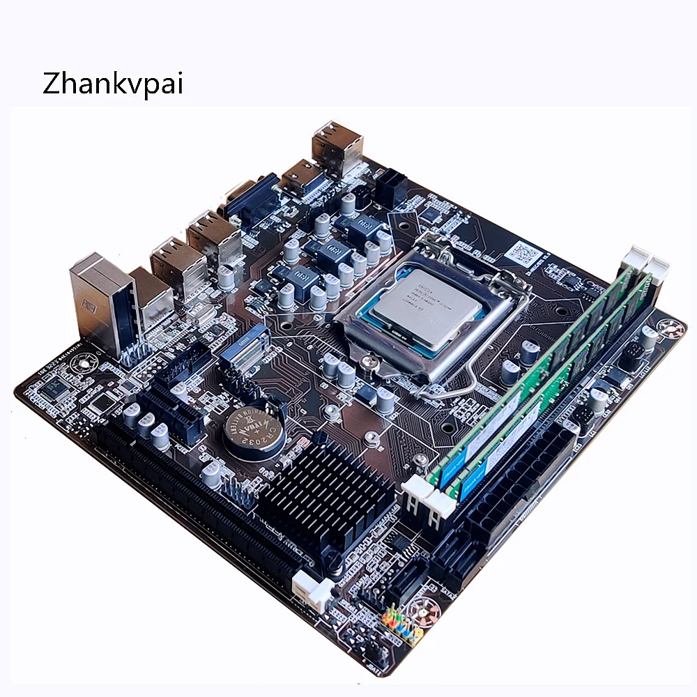 H81 LGA 1150 Motherboard dengan Intel Core i3-4170 CPU 3.7 GHZ Dukungan Ganda 8(2*4)GB grafis terintegrasi DDR3 RAM USB3.0