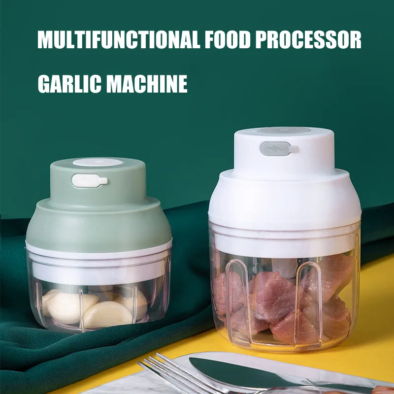 

Mini Electric Cooking Machine Garlic Grinder Multi-functional Garlic Masher Household Baby Food Supplement Cooking Machine USB