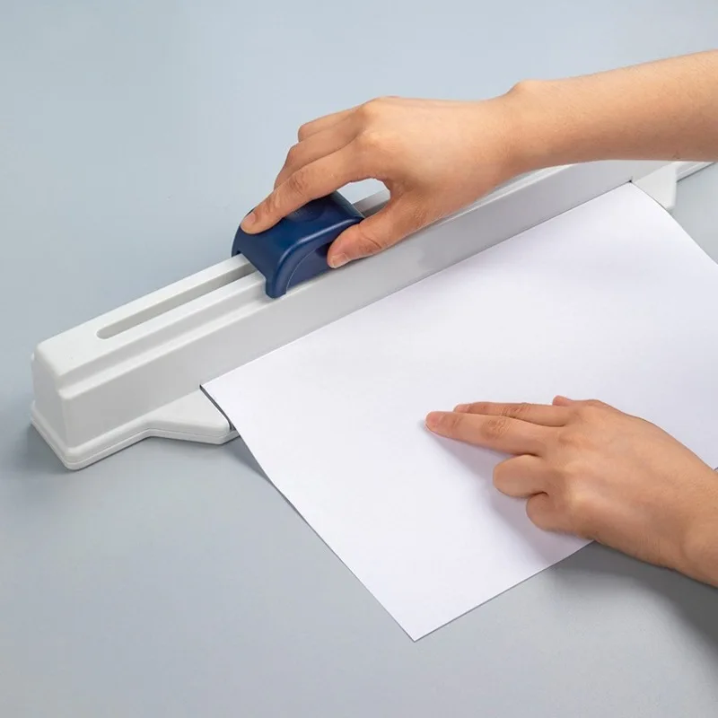 Paper Drills & Punches Binding Equipment, 30H Push-Pull Puncher, Manual Loose Leaf Binder Student Office Stationery Binding Tool