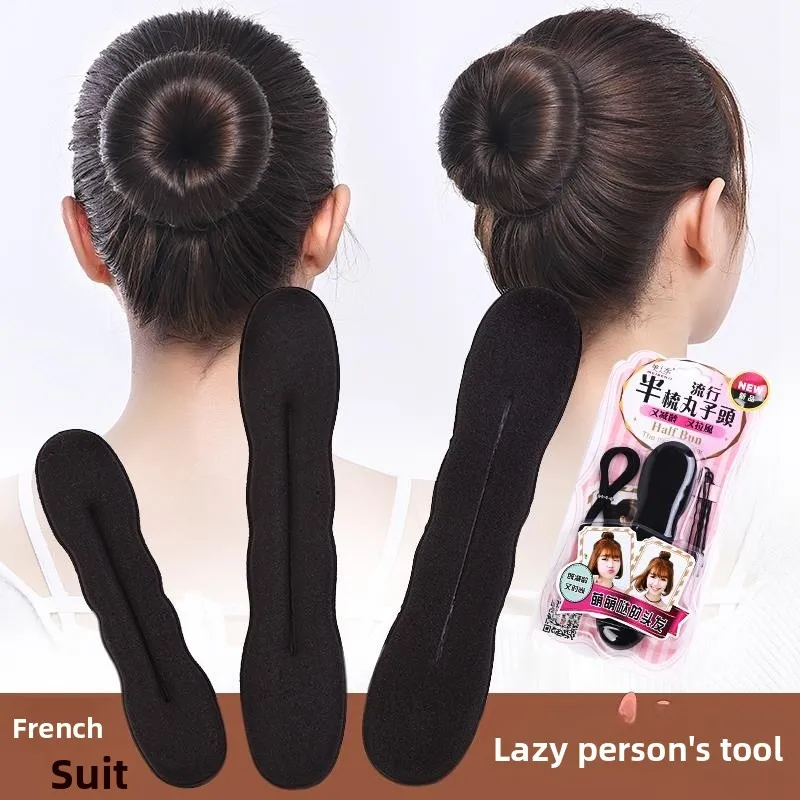 

Губка-валик для причесок Qui Hair: большие и маленькие рулончики для быстрой укладки, аксессуары для путешествий и ухода за волосами