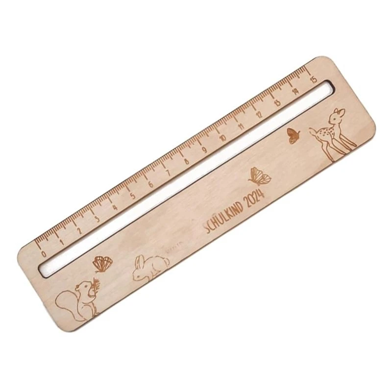 W89C الأطفال تعلم حاكم القراءة الحاكم الحاكم الخشب السحب للأطفال طلاب الأطفال #3