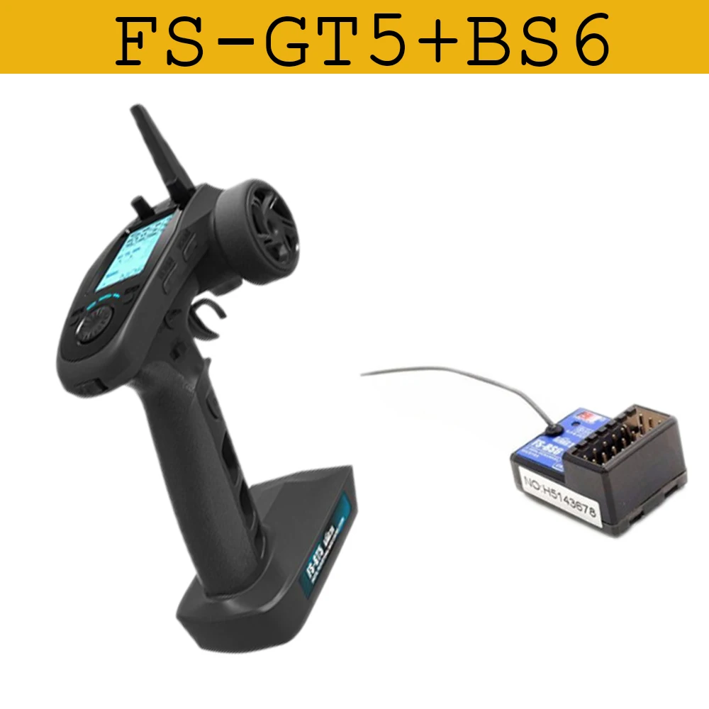 FlySky FS-GT5 6CH 2.4G AFHDS RC Transmitter With FS-BS6/IA10B Battery RC Remote Control Receiver For RC Car Boat Transmitter