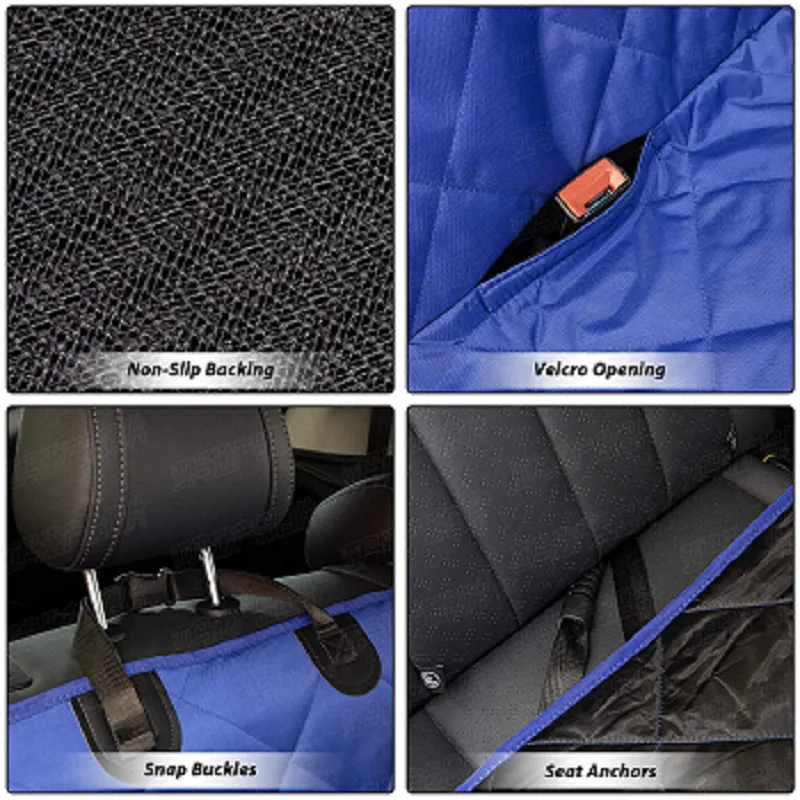 Dog Car Seat Cover Waterproof Nonslip Large Pet Transport Travel Carrier Hammock Rear Back Seat Protector Dogs Safety Mat Pad