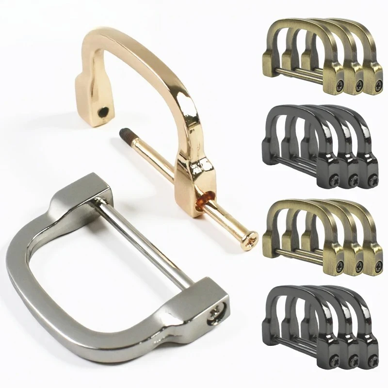 

5/10Pcs 25/30mm Metal D Ring Buckle Detachable Screw Connector Bag Strap Shoulder Handle Clasp Pet Collar Hardware DIY Craft