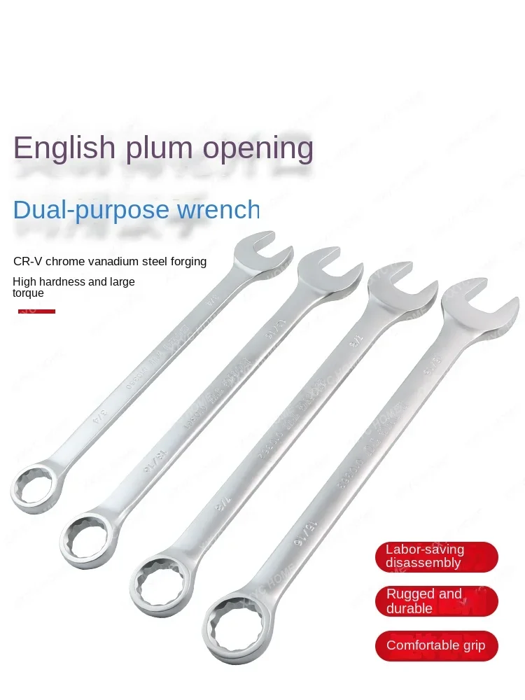 British Plum Open Dual-Purpose Wrench Open Plum Wrench 1/4 3/8 7/16 1/2 9/16 5/8 3/4