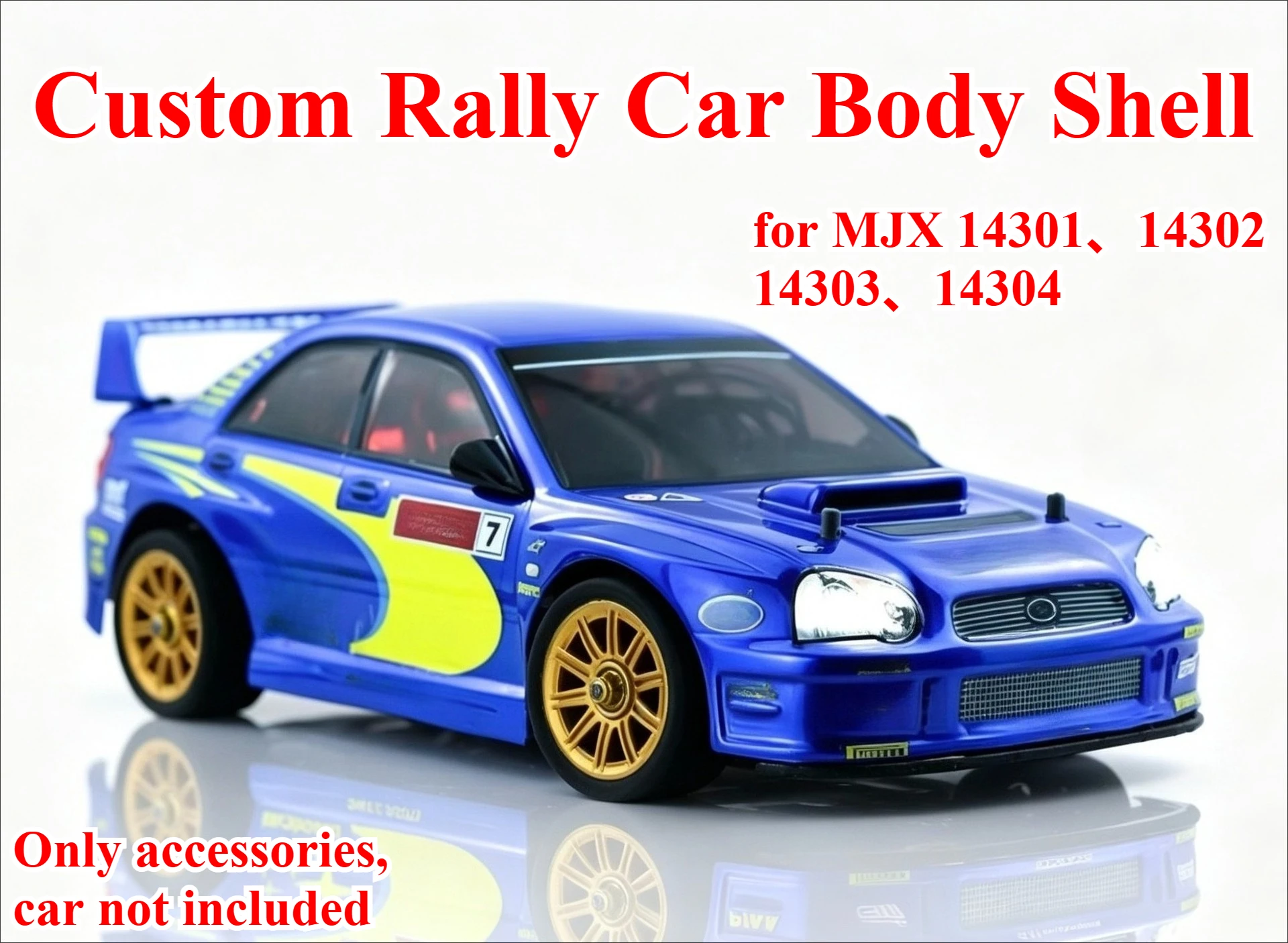 Custom WRC Simulated Body Shell HAK1401 For MJX 14301 14302 14303 14304 1/14 RC Rally Car Racing Exterior Modification Part