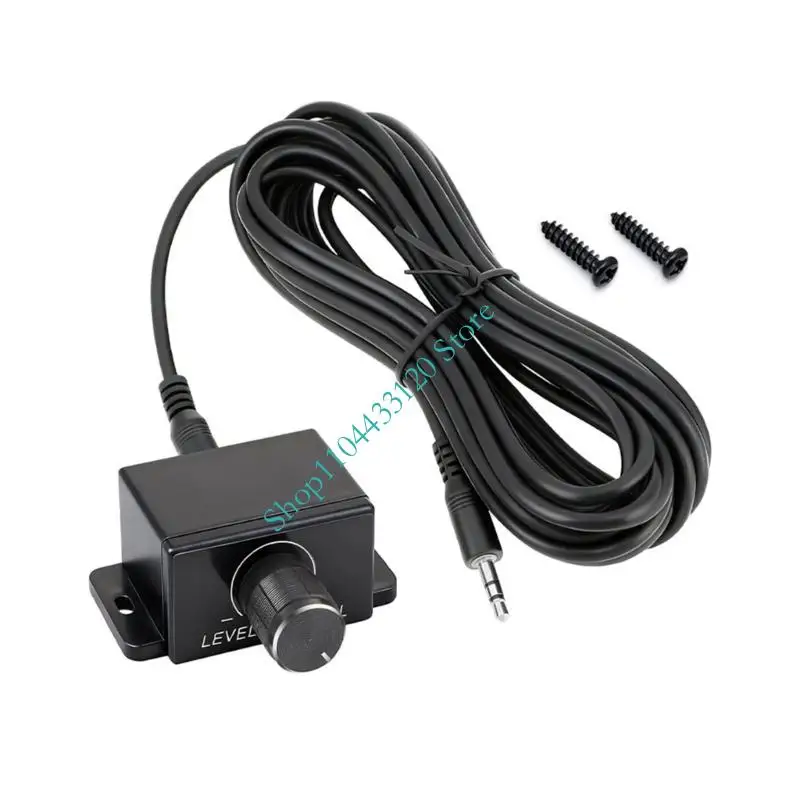 Car Amplifier Volumes Regulator 5m Cable AUX Volumes Knob Universal Bass Subwoofer Adjuster Vehicle Audios Controller Knob