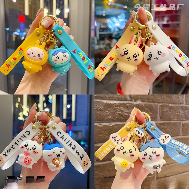 Cartoon Gieka Wow Keychain Usagi Little Eight Wholesale of Dolls Student Backpacks and Small Gifts Y2k Fashion Toys Anime