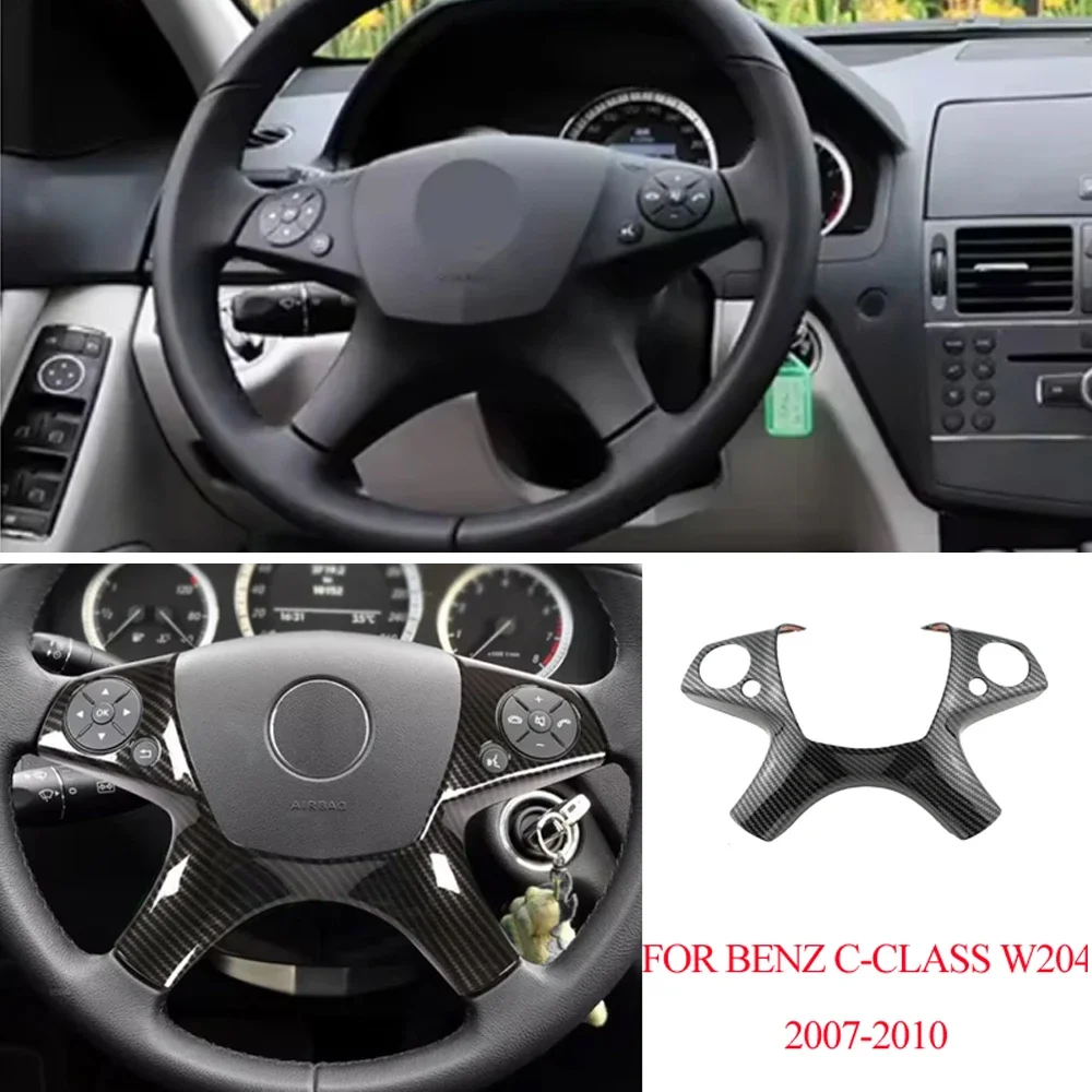 

Для Mercedes Benz C Class W204 2007-10 для E-Class W212 2009-13 автомобильный руль, декоративная рамка, наклейка, аксессуары
