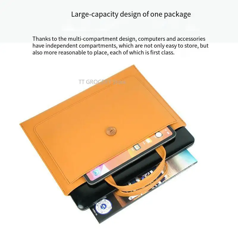 Lightweight Laptop Bag/Business Bag Briefcase, Large Capacity Storage Bag ,Applicable MacBook Air 13 Pro 14 16 Huawei 15.6 Inch
